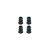 BLOX Racing 14mm Adapter Top (1/2in) w/Viton O-Ring & Retaining Clip (Set of 4)