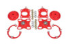 BMR 11-14 Ford Mustang / Shelby GT500 Caster Camber Plates - Red