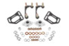 BMR 90-93 Fox Mustang Caster Camber Plates - Black Hammertone