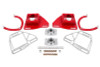 BMR Suspension 82-92 Chevy Camaro Caster/Camber Plates w/ Lockout Plates - Red