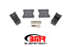 BMR 79-04 Fox Mustang Lower Torque Box Reinforcement Plates - Black Hammertone