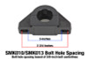 BMR Universal 1.375in Billet Aluminum Sway Bar Mount Mount (Delrin) - Black