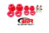 BMR 10-15 5th Gen Camaro Rear Cradle Pro Version Full Bushing Kit (Polyurethane) - Red
