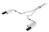 Borla Atak S Cat-Back 15-17 Ford Mustang GT 5.0L V8 MT/AT 2.5in pipe 4in tip (Black Chrome)