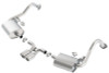 Borla 14-15 Porsche Cayman/Boxster (981) RWD 2Dr Dual Center Rear Exit Catback 4in Tip Exhaust Sys