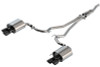 Borla 19-20 Ford Mustang Ecoboost 2.3L 2.25in S-type Exhaust w/ Valves - Black Chrome Tips