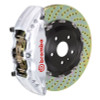 Brembo 08-10 Challenger w/V8 (Excl AWD/SRT-8) Fr GT BBK 6Pis Cast 380x34 2pc Rtr Drill-Silver