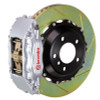 Brembo 07-08 G35/G35S Sedan Fr GT BBK 6Pis Cast 355x32 2pc Rotor Slotted Type1-Silver