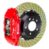 Brembo 95-98 993 C2/993 C4 Front GT BBK 4 Piston Cast 2pc 332x32 2pc Rotor Drilled-Red