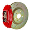 Brembo 05-13 Corvette Front GT BBK 4 Piston Cast 2pc 355x32 1pc Rotor Drilled-Red