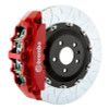 Brembo 05-11 A6 3.2L Front GT BBK 6 Piston Cast 380x34 2pc Rotor Slotted Type-3-Red