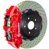 Brembo 18+ Model 3 AWD/18+ Model 3 RWD Front GT BBK 6 Piston Cast 365x34 2pc Rotor Drilled-Red