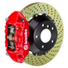 Brembo 08-13 M3 (E90/E92/E93) Rear GT BBK 4 Piston Cast 380x28 2pc Rotor Drilled-Red 2S1.9016A2