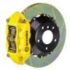 Brembo 06-12 325i/328i (Excl. xDrive) Rear GT BBK 4 Pist Cast 345x28 2pc Rotor Slotted Type1-Yellow