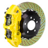 Brembo 89-98 Skyline GTR (R32/R33) Front GT BBK 6 Piston Cast 355x32 2pc Rotor Drilled- Yellow
