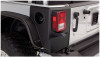 Bushwacker 07-18 Jeep Wrangler Trail Armor Rear Corners - Black 14009