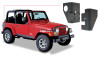 Bushwacker 97-06 Jeep Wrangler Trail Armor Rear Corners - Black 14001