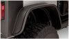 Bushwacker 07-18 Jeep Wrangler Flat Style Flares 2pc Fits 2-Door Sport Utility Only - Black