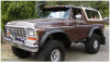 Bushwacker 78-79 Ford Bronco Cutout Style Flares 2pc - Black 20013-11