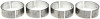 Clevite Ford 2.3L 140 CID L4 HSC 1986-1994 / 153CID 2.5L L4 HSC 1986-1991 Con Rod Bearing Set CB1383A(4)