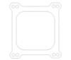 Cometic Holley 4 Barrel 4150 Style .047in Fiber Carburetor Gasket - 4.500in x4.500in - Open Plenum