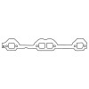 Cometic Chevy Gen1 Small Block V8 .064in ArmorCore Exhaust Manifold Gskt Set-Brodix Race-Rite Heads