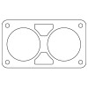 Cometic Chrysler Gen 3 6.1L 80mm Throttle Body Gasket .020in Fiber