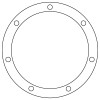 Cometic Ford 8BA/8CM Flathead V8 24 Bolt .031 inch Fiber Oil Pan Clean Out Gasket