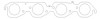 Cometic GM BBC 2.250in Round Port - 030in MLS Exhaust Gasket