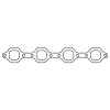 Cometic Ford 351 Windsor .064in AM Exhaust Header Gasket Set - With Dart Heads