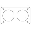 Cometic Ford 5.0/5.8/7.0/7.5L .020in Fiber Truck Throttle Body Gasket - 1985-1997
