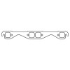 Cometic Chevrolet Gen-1 Small Block V8 .060in HTS Exhaust Manifold Gasket Set - 1.5in Square Port