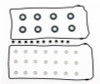 Cometic 96-98 Ford 4.6L DOHC Valve Cover Gasket Set