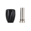 No Longer Available - Mishimoto Steel Core Twist Shift Knob Black Delrin