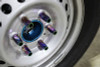 Mishimoto Aluminum Locking Lug Nuts M12x1.5 27pc Set Neo Chrome