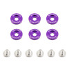 No Longer Available - Mishimoto Small Fender Washer Kit (6pcs) - Purple