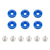 No Longer Available - Mishimoto Small Fender Washer Kit (6pcs) - Blue