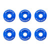 No Longer Available - Mishimoto Small Fender Washer Kit (6pcs) - Blue