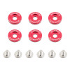 No Longer Available - Mishimoto Large Fender Washer Kit (6pcs) - Red