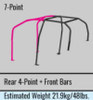 Cusco D1 Chromoly 4/5-Pssgr 7-PT DASH-THRU Roll Cage Subaru GRB STi 08-14 (S/O/No Cancel) CUSCO BLUE