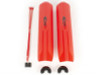 Daystar 2.0 Shock Guard Pair - Red - Fits Daystar/Procomp/Tuff Country/Rancho/Skyjacker Shocks