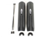 Daystar 2.0 Shock Guard Pair - Black - Fits Daystar/Procomp/Tuff Country/Rancho/Skyjacker Shocks