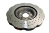 DBA 12-13 Volkswagen Golf R 3.6L Front 4000 Series Drilled Wavy Rotor