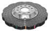 DBA 12-13 Volkswagen Golf R 2.0L Front 5000 Series Cross Drilled Rotor w/Silver Hat