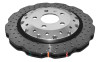 DBA 12-13 Volkswagen Golf R 2.0L Front 5000 Series Cross Drilled Rotor w/Silver Hat