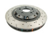 DBA 10-15 Chevrolet Camaro SS V8 Front 5000 Series Cross Drilled Rotor w/Black Hat
