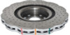 DBA 12-13 Volkswagen Golf R 2.0L Front 4000 Series Cross Drilled Rotor w/Silver Hat
