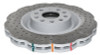 DBA 12-13 Volkswagen Golf R 2.0L Front 4000 Series Cross Drilled Rotor w/Silver Hat