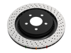 DBA 04-17 Subaru WRX STi Rear Crossdrilled/Dimpled 4000 XD Series Rotor