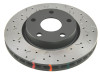 DBA 09+ Nissan 370Z Sport / Infiniti G37 Sport Front Drilled & Slotted 4000 Series w/ Black Hat